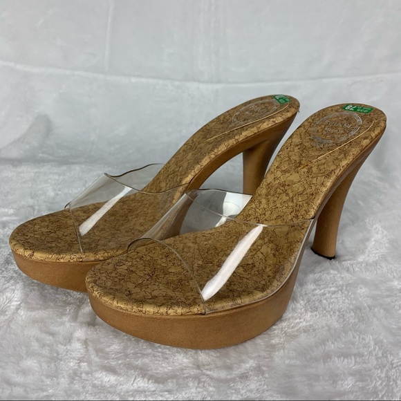 spinel size 7 nwot cork open toe heels - Picture 2 of 12